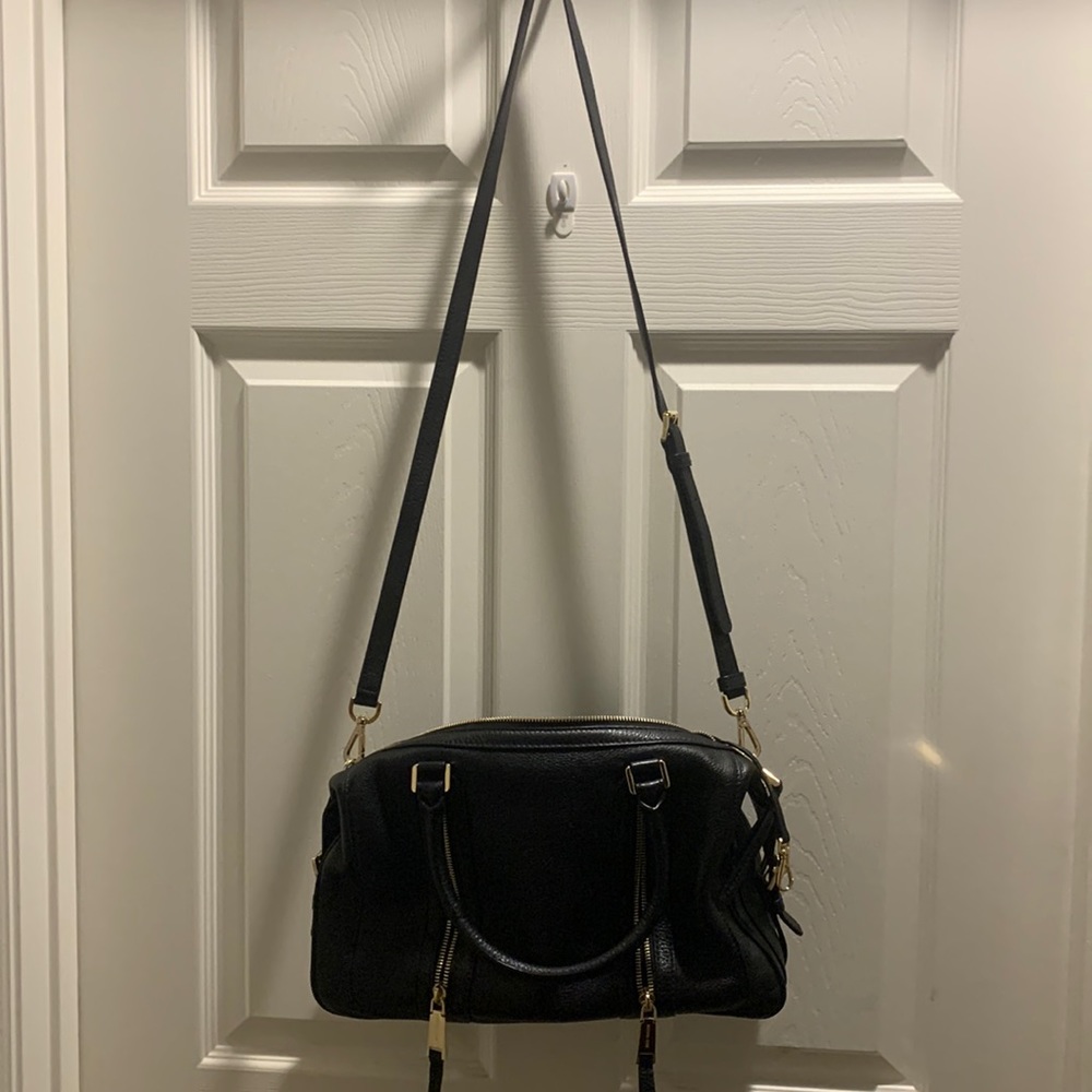 Michael Kors handbag leather with shoulder strap adjustable black new